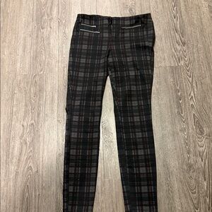 Design Lab pants/leggings. Dark check.